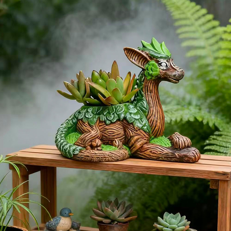 Creative Dragon Tree Flower Po - Aloe Vera Pot 评论和价格