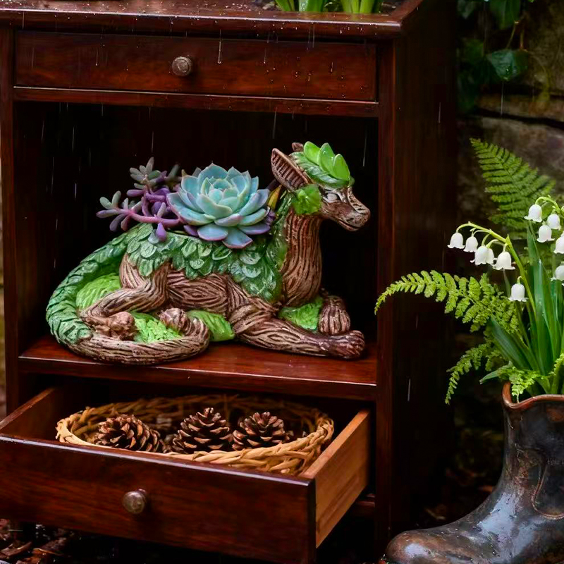 Creative Dragon Tree Flower Po - Aloe Vera Pot 评论和价格