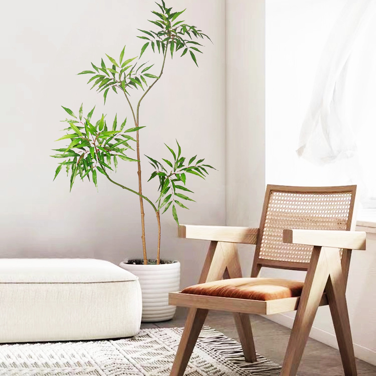 130-160CM Artificial Banyan Tr - Ficus Lyrata Tree 评论和价格