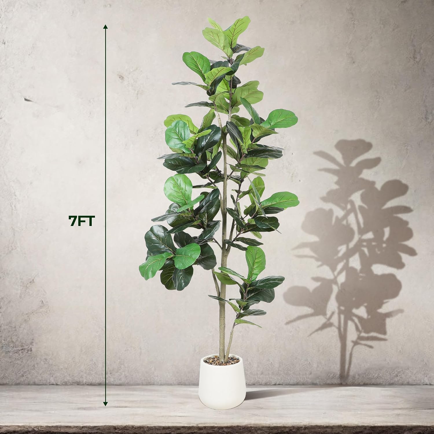 7ft Artificial Fiddle Leaf Tre - Ficus Lyrata Tree 评论和价格