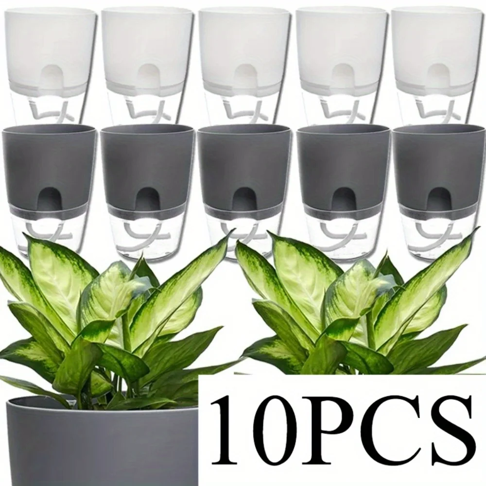 10/5Pcs Self Watering Plastic  - Aloe Vera Pot 评论和价格