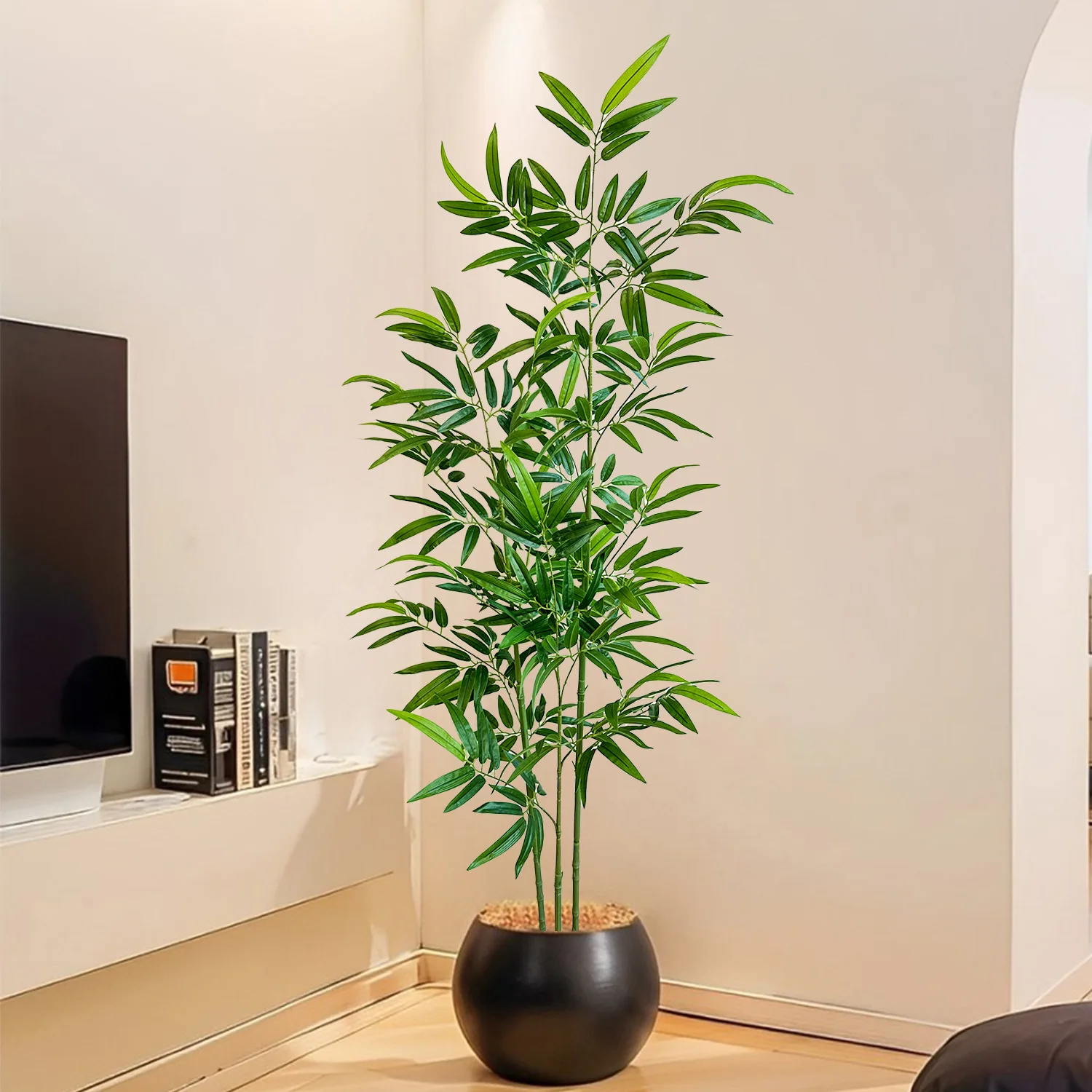 Artificial Green Bamboo Fadele - Ficus Lyrata Tree 评论和价格